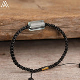 Natural Stones Cylinder Beads Wristband Bracelet Women Boho Jewelry
