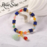 Chinese Crystal Bracelet Ethnic Navy Wrist Woman Jewelry Pendant