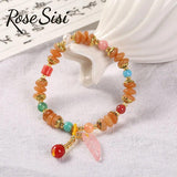 Chinese Crystal Bracelet Ethnic Navy Wrist Woman Jewelry Pendant