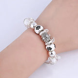 Crystal Beads Charm Bracelets DIY Silver Bracelets Jewellery