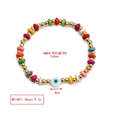 Stone Beads Evil Eye Bracelet Women's Jewelry