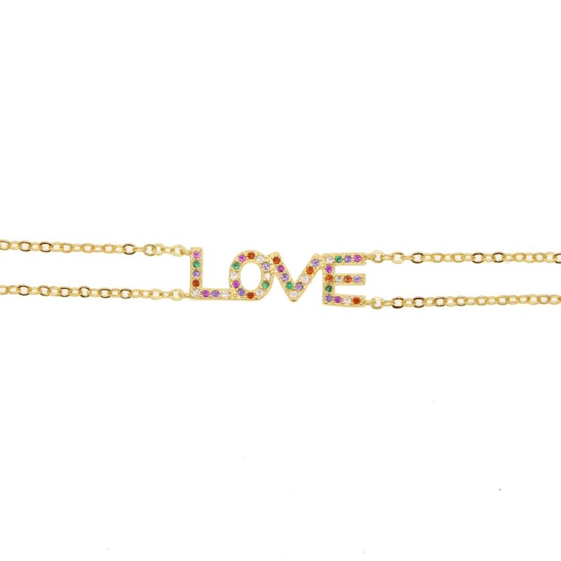 Love Letter Bangle Bracelet for Women Girlfriend
