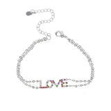 Love Letter Bangle Bracelet for Women Girlfriend
