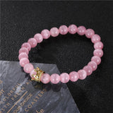 Micro Pave CZ Crown Charm Couple Bracelets Sets
