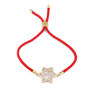 Jewish Star Of David Bracelet Micro Pave Zircon Charm