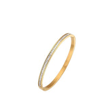 Zircon Stainless Steel Love Bangles Wedding Jewelry