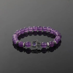 Vintage Hematite Cross Beaded Bracelet