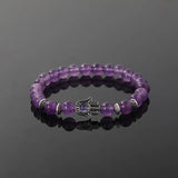 Vintage Hematite Cross Beaded Bracelet
