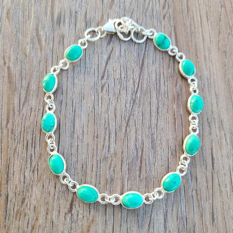 Vintage Green Stones Bracelets for Women