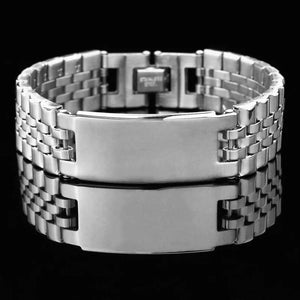 Men's Stainless Steel Strap Bracelet for Business Charm