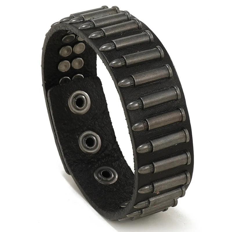 Alloy Magnetic Clasp Men?s Bracelet Punk Style Jewelry