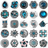 5pcs Retro Snap Jewelry 18mm Hole Buttons Fit 20mm 18mm Snap Bracelet
