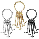 Gothic Steampunk Bracelet for Women Punk Hand Skull Skeleton Bangle
