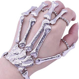 Gothic Steampunk Bracelet for Women Punk Hand Skull Skeleton Bangle