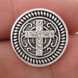 Cross Snap Buttons for 18mm Snaps Bracelet DIY Jewelry