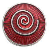 6pcs Red Dripping Oil Snap Button Accessories 18mm DIY Snap Bracelet Jewelry