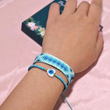 Faceted Natural Stone Eye Bracelet for Women