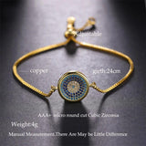 Greek Eye Bracelet Gold/Rose Colorful Evil Eye Bracelets Classic Hamsa Charm