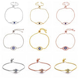 Greek Eye Bracelet Gold/Rose Colorful Evil Eye Bracelets Classic Hamsa Charm