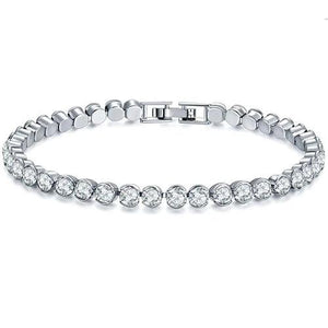 Women's Rhinestone Infinity Love Heart Bracelet Jewelry