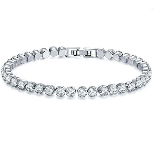 Women's Rhinestone Infinity Love Heart Bracelet Jewelry