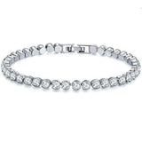 Women's Rhinestone Infinity Love Heart Bracelet Jewelry