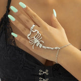 Zircon Adjustable Scorpion Finger Bracelets Jewelry For Women And Unisex