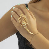 Zircon Adjustable Scorpion Finger Bracelets Jewelry For Women And Unisex