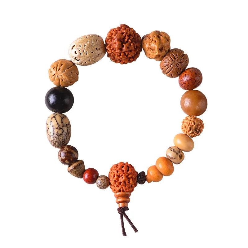 Classic 18 Type Rudraksha Beads Mix Men Bracelet