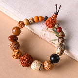 Classic 18 Type Rudraksha Beads Mix Men Bracelet