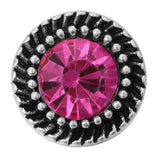 10pcs Crystal Vintage Snap Buttons 12MM Geometric Shapes