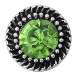 10pcs Crystal Vintage Snap Buttons 12MM Geometric Shapes