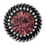 10pcs Crystal Vintage Snap Buttons 12MM Geometric Shapes