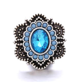 5pcs Light Crystal Butterfly Cat Snap Buttons DIY Charms 18mm Bracelet Bangle