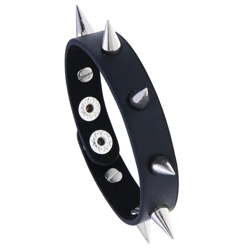 Punk Leather Rivet Bracelet Men's Jewelry