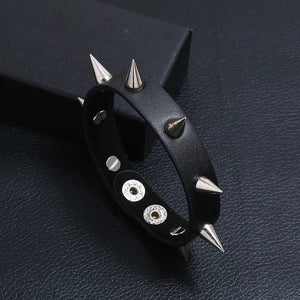 Punk Leather Rivet Bracelet Men's Jewelry