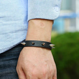 Punk Leather Rivet Bracelet Men's Jewelry