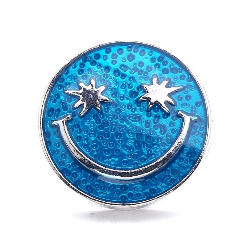 5pcs 18mm Snap Jewelry Metal Leaves Love Heart Charms for Women