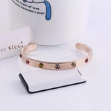 Stainless Steel Roman Cuff Bangle for Watch
