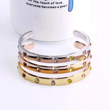 Stainless Steel Roman Cuff Bangle for Watch
