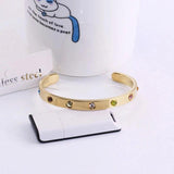 Stainless Steel Roman Cuff Bangle for Watch