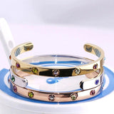 Stainless Steel Roman Cuff Bangle for Watch