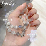 Opal Bell DIY Friendship Bracelet for Women Moonlight Crystal Hand String
