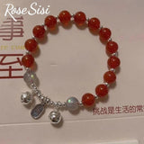 Opal Bell DIY Friendship Bracelet for Women Moonlight Crystal Hand String