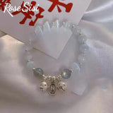 Opal Bell DIY Friendship Bracelet for Women Moonlight Crystal Hand String