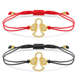 CZ Stones Brass Angel Wing Bracelet Women Adjustable Jewelry Gift
