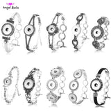 Ginger Snap Bracelet 18mm Snap Button Vintage Crystal Bangles