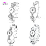 Ginger Snap Bracelet 18mm Snap Button Vintage Crystal Bangles