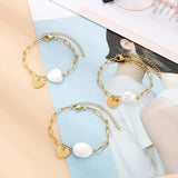 Baroque Bracelet Vintage Pearl Necklace Bow Sweater Chain