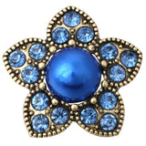 5pcs Snap Button Jewelry Crystal Charms for Women